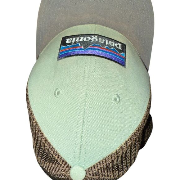 Patagonia P-6 Logo Trucker Hat Tea Green UNISEX SnapBack - Picture 3 of 6